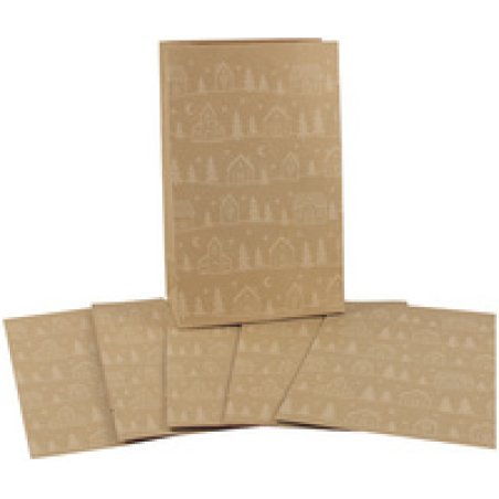 CACTUS Pochette cadeau de Noël "Sapins", (L)100 x (H)160 mm