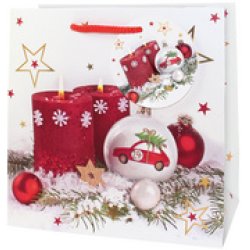 CACTUS Sac cadeau de Noël "Petite voiture", petit