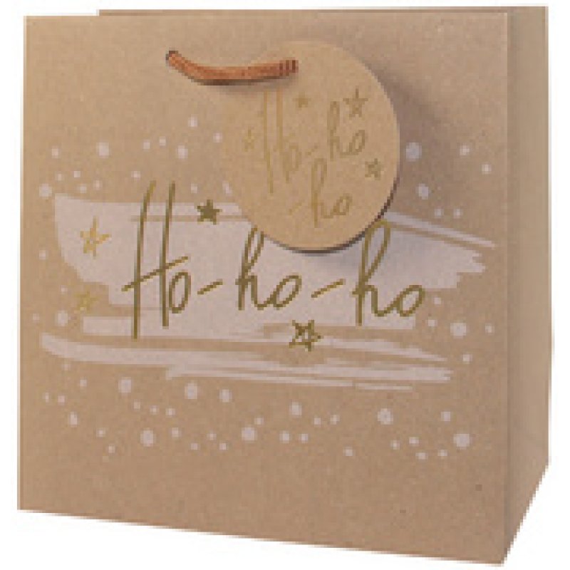 CACTUS Sac cadeau de Noël "2 oiseaux sur branche", petit