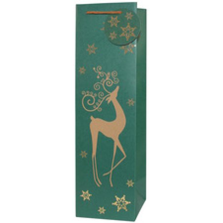 CACTUS Sac cadeau de Noël pour bouteille "Sapin"