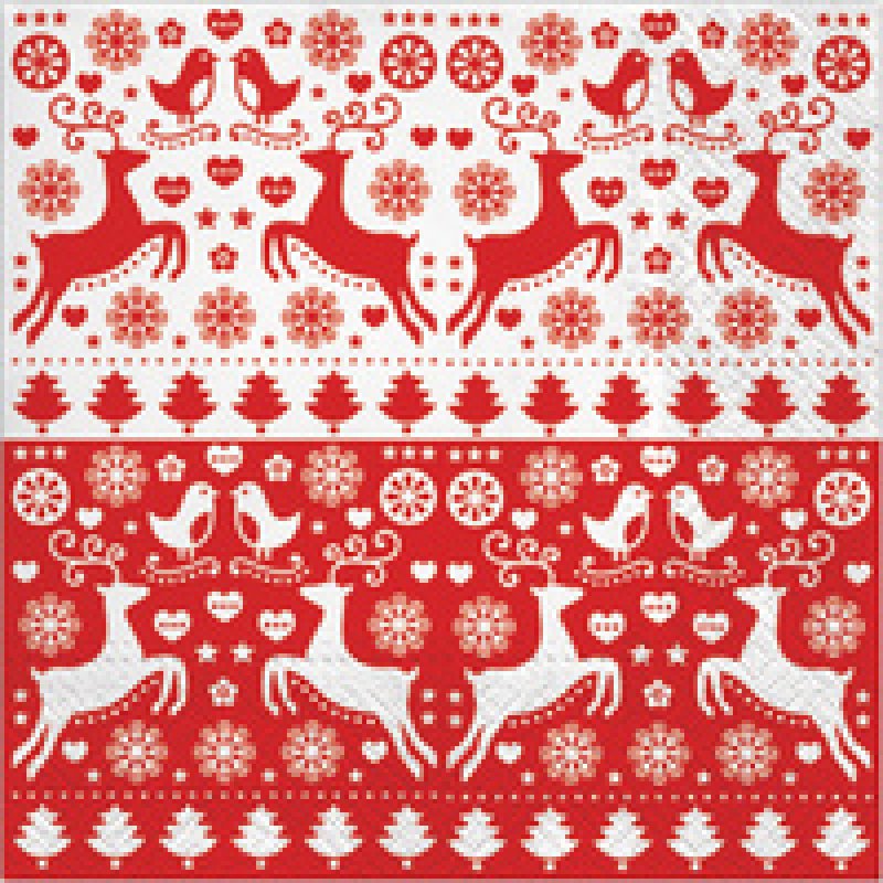 CACTUS Serviette à motif de Noël "Décorations de sapin"