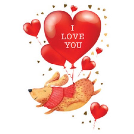 CACTUS Carte de voeux "I love you"