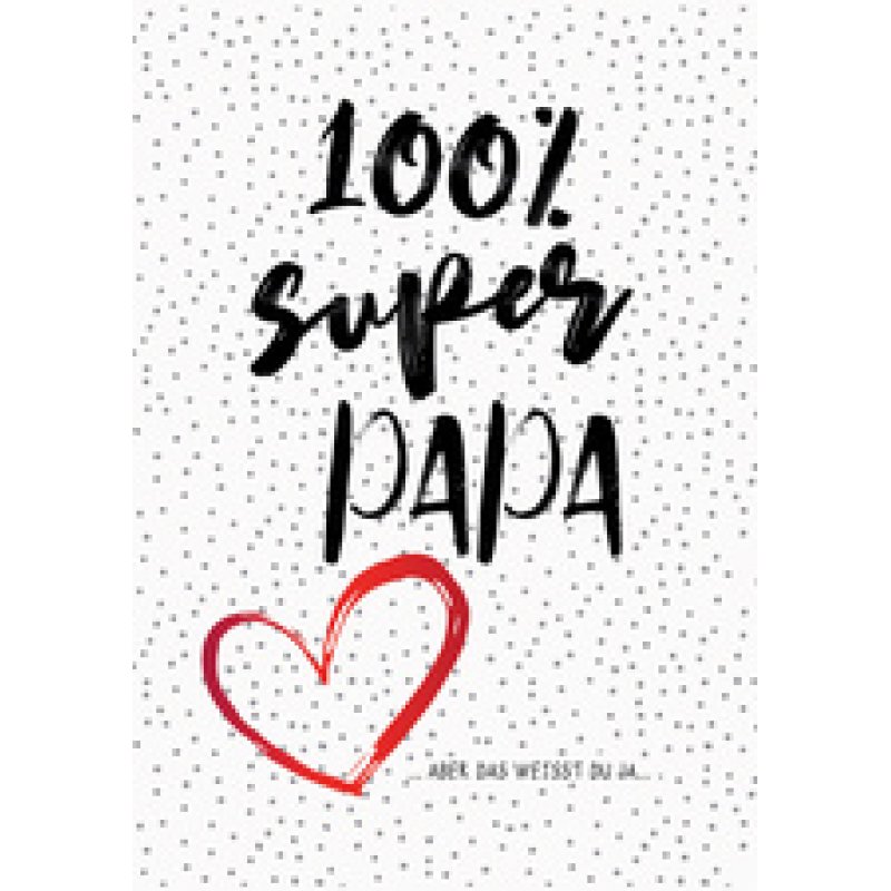 CACTUS Grußkarte "100% Super Mama"