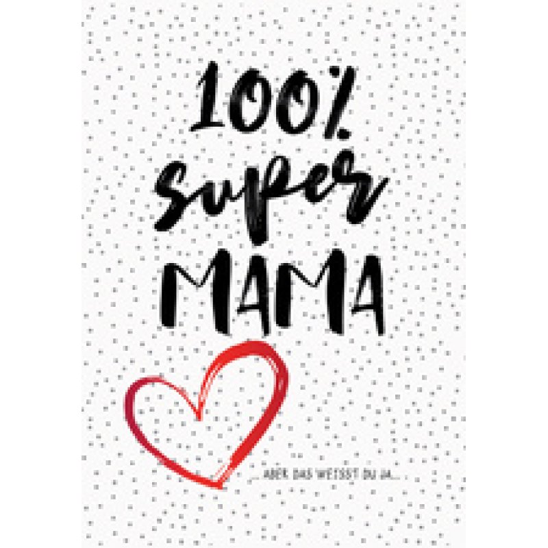 CACTUS Grußkarte "100% Super Papa"