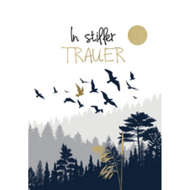 CACTUS Trauerkarte "Steg in Abenddämmerung"