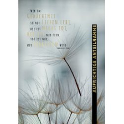 CACTUS Trauerkarte "Blätter"