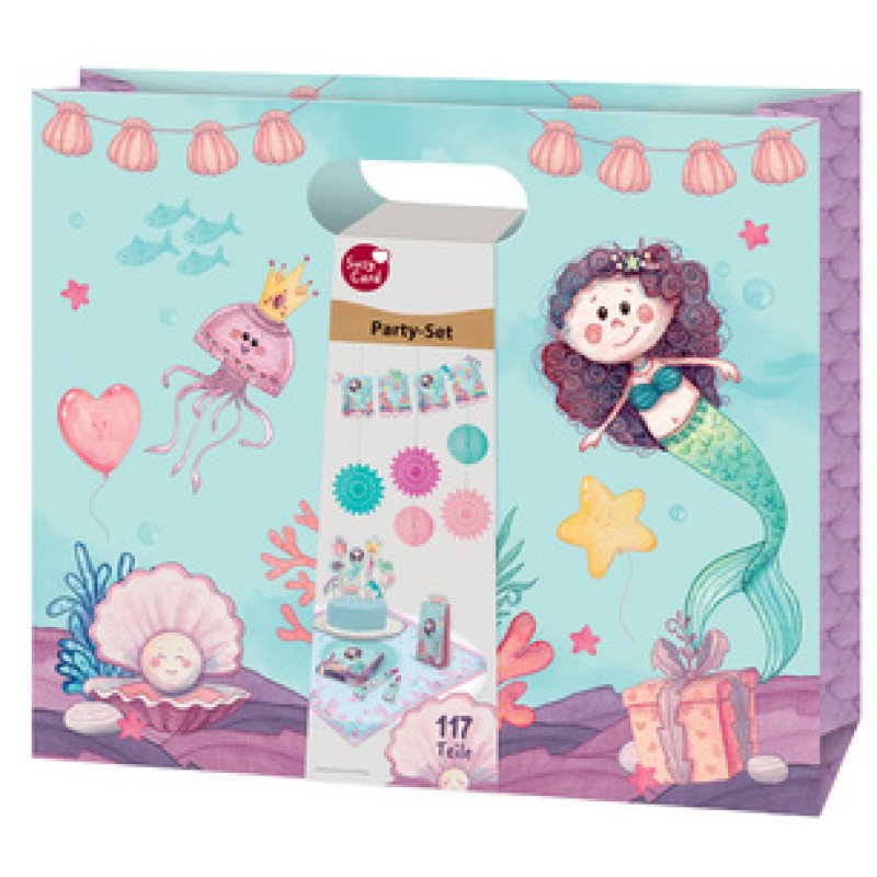 SUSY CARD Kit de fête "Mermaid", 117 pièces
