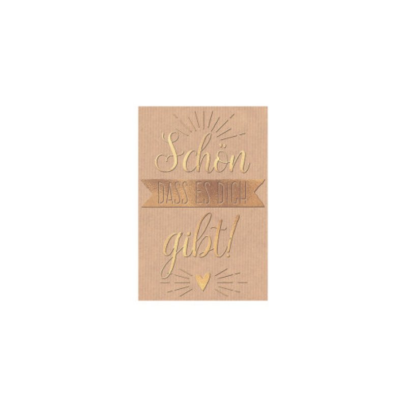 SUSY CARD Mini-Grußkarte "Schön dass es Dich gibt!"