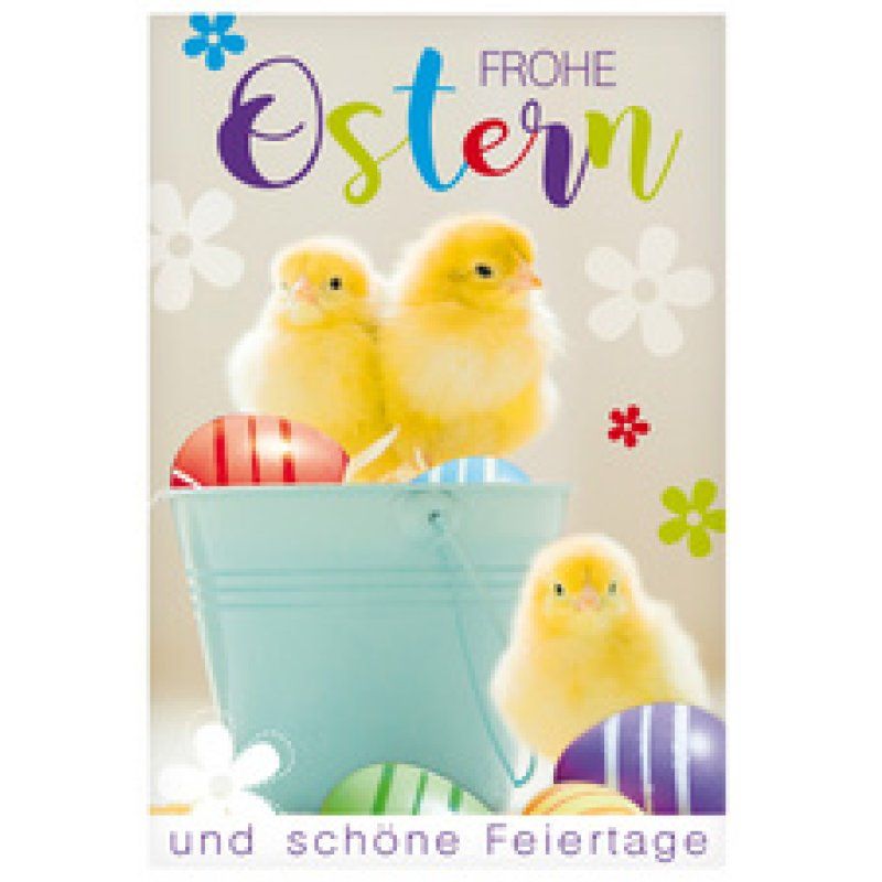 SUSY CARD Oster-Grußkarte "3 Küken"