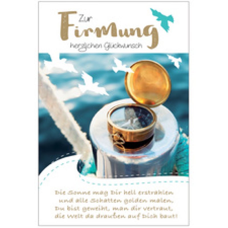 SUSY CARD Firmungskarte "Schriftzug"