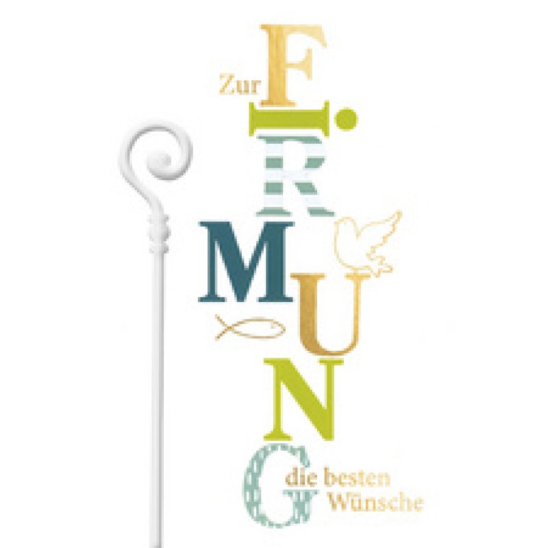 SUSY CARD Firmungskarte "Schriftzug"