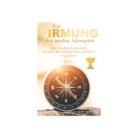 SUSY CARD Firmungskarte "Kompass 2"