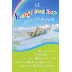 SUSY CARD Konfirmationskarte "Papierschiffchen"