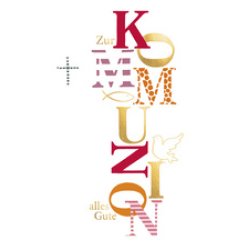 SUSY CARD Kommunionskarte "Schriftzug"