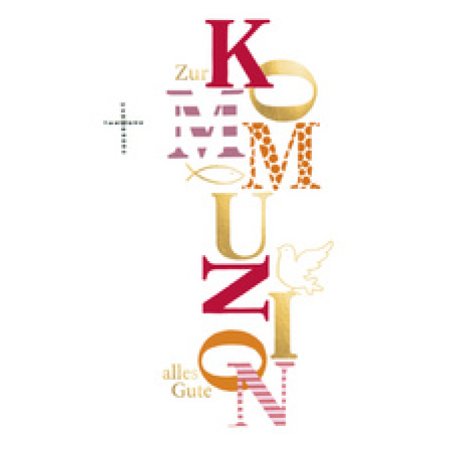 SUSY CARD Kommunionskarte "Schriftzug"