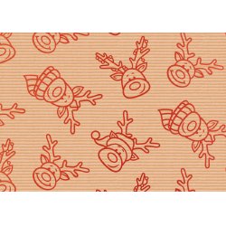 Susy Card Xmas Rudi red Gift wrap paper Paper