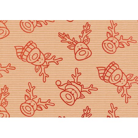 Susy Card Xmas Rudi red Gift wrap paper Paper