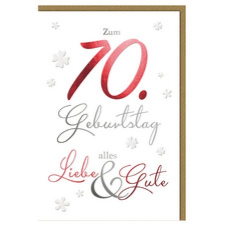 SUSY CARD Geburtstagskarte - 80. Geburtstag "Schrift"