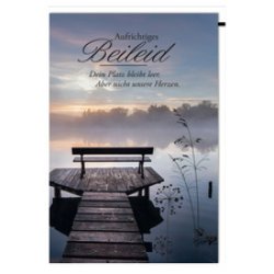 SUSY CARD Trauerkarte "Steg-Bank"