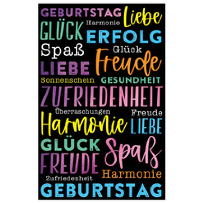 SUSY CARD Geburtstagskarte "Wishes 2"