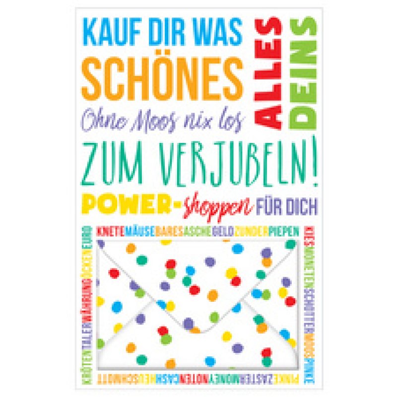 SUSY CARD Geldschein-Grußkarte "Sprüche 2"