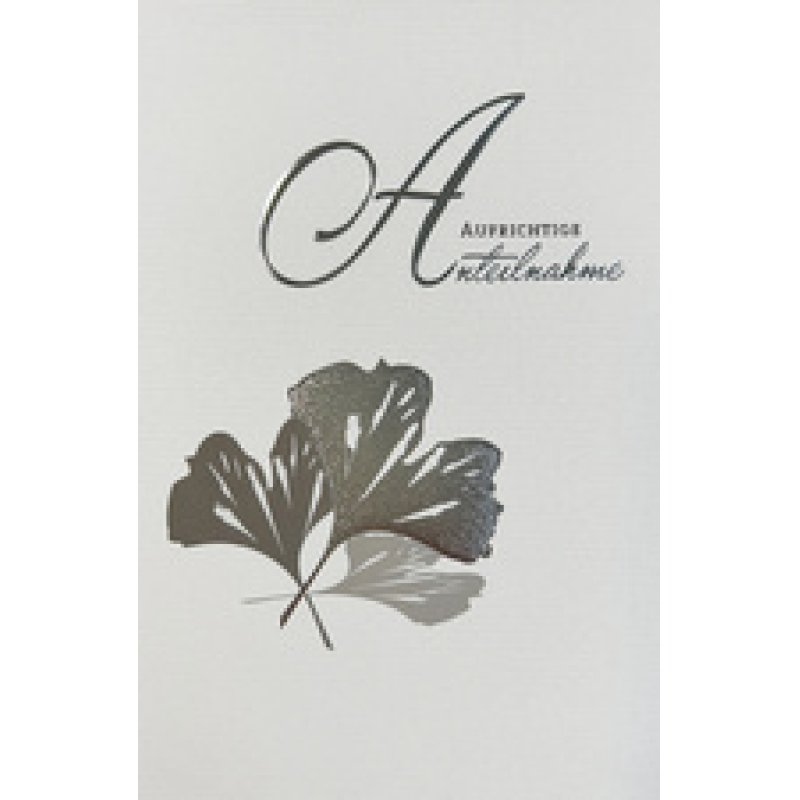 SUSY CARD Trauerkarte "Feine Zweige 2"