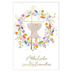 SUSY CARD Konfirmationskarte "Symbolkranz"
