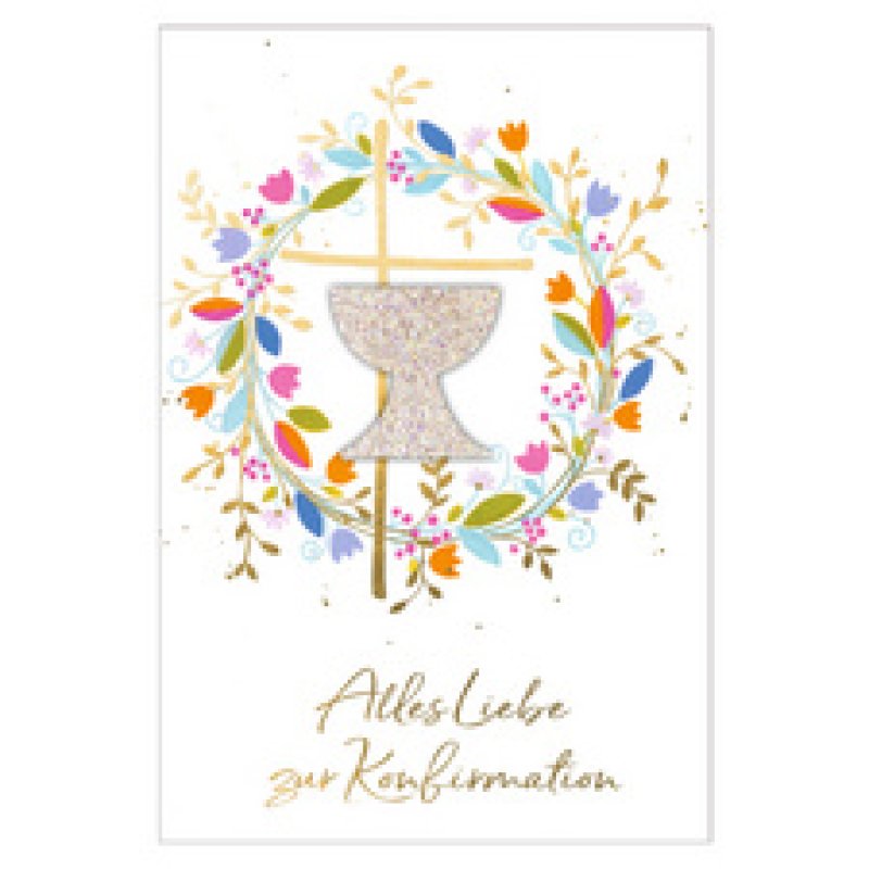 SUSY CARD Konfirmationskarte "Symbolkranz"