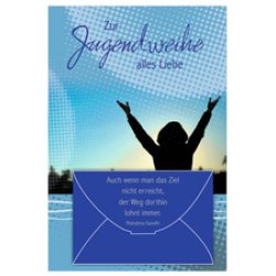 SUSY CARD Geldscheinkarte Jugendweihe "Jubelnde Hände"