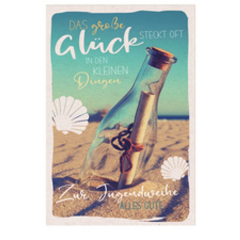 SUSY CARD Grußkarte Jugendweihe "5 Wegweiser"