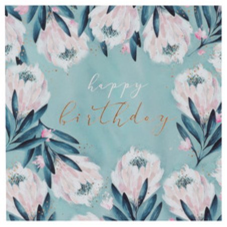 SUSY CARD Carte d'anniversaire "Swan lake feathers"