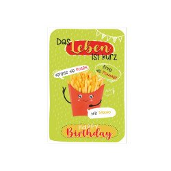 SUSY CARD Geburtstagskarte Wiggle "Pommes"