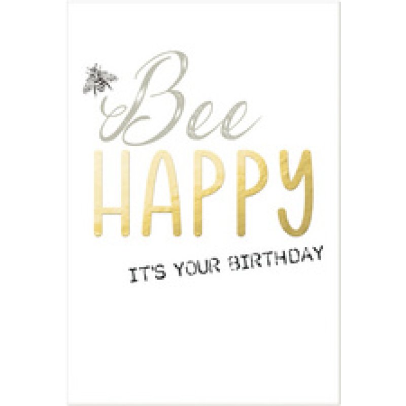 SUSY CARD Carte d'anniversaire Bee yourself "Abeille"