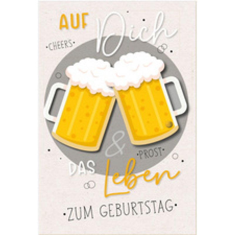 SUSY CARD Geburtstagskarte Round "Wecker"