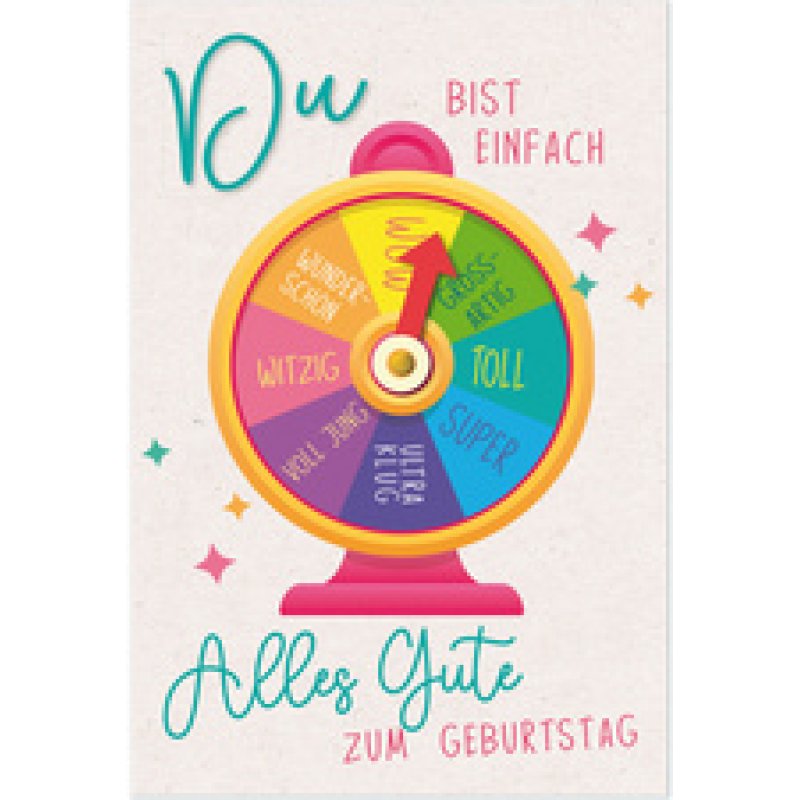 SUSY CARD Geburtstagskarte Round "Grill"