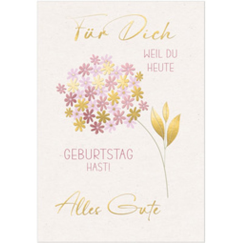 SUSY CARD XL-Geburtstagskarte "Kleeblatt"