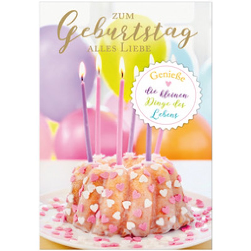 SUSY CARD XL-Geburtstagskarte "Kleeblatt"