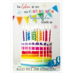 SUSY CARD Geburtstagskarte "Geschenk-Ballons"