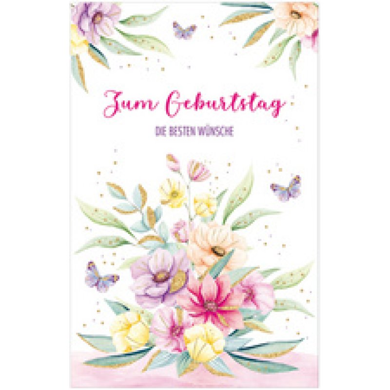 SUSY CARD Geburtstagskarte Wish and Bloom "Libelle"