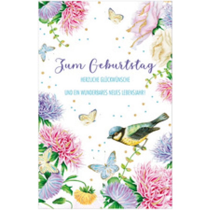 SUSY CARD Geburtstagskarte Wish and Bloom "Libelle"