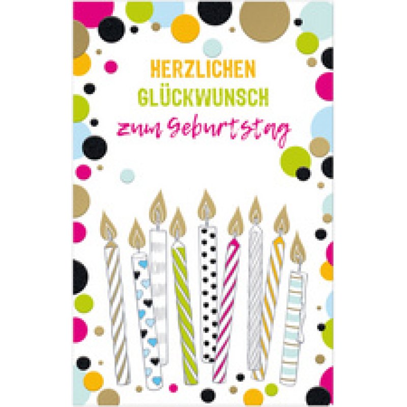 SUSY CARD Geburtstagskarte Goldelicious "Blütenkreis"