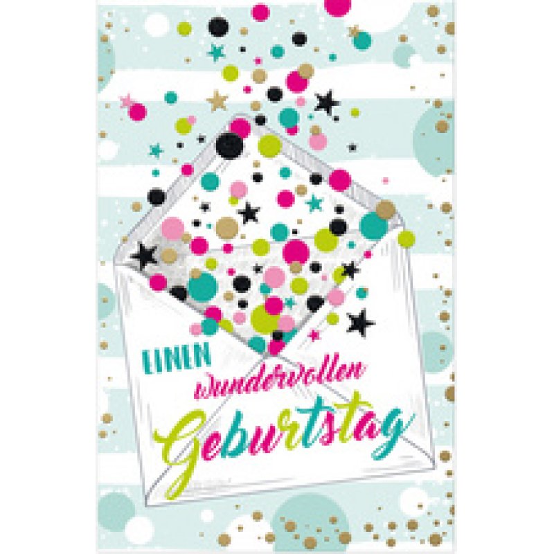 SUSY CARD Geburtstagskarte Goldelicious "Kerzen"