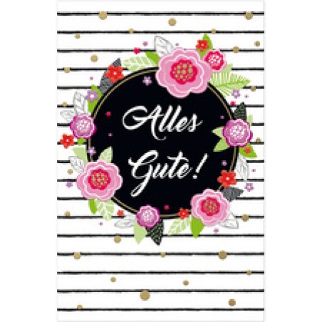 SUSY CARD Geburtstagskarte Goldelicious "Herzen"