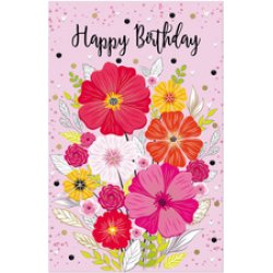 SUSY CARD Carte d'anniversaire Goldelicious "Bouquet"