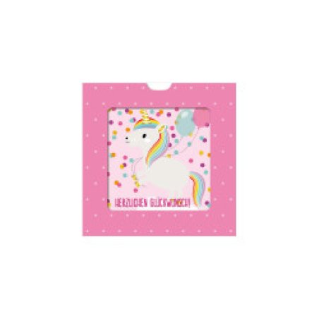 SUSY CARD 3D-Geburtstagskarte Sliding card "Einhorn"
