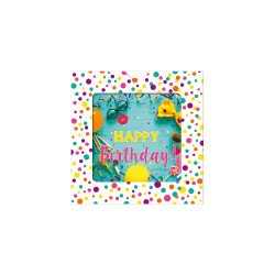 SUSY CARD 3D-Geburtstagskarte Sliding card "Konfetti"