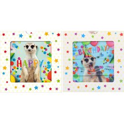 SUSY CARD Carte d'anniversaire 3D Sliding card "Ballons"