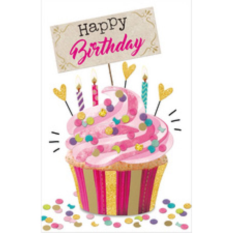 SUSY CARD Geburtstagskarte Confetti "Stern"