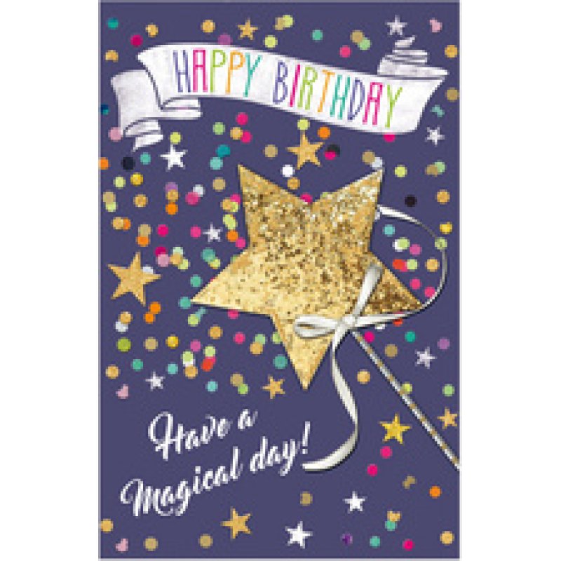 SUSY CARD Geburtstagskarte Confetti "Geschenkbox"