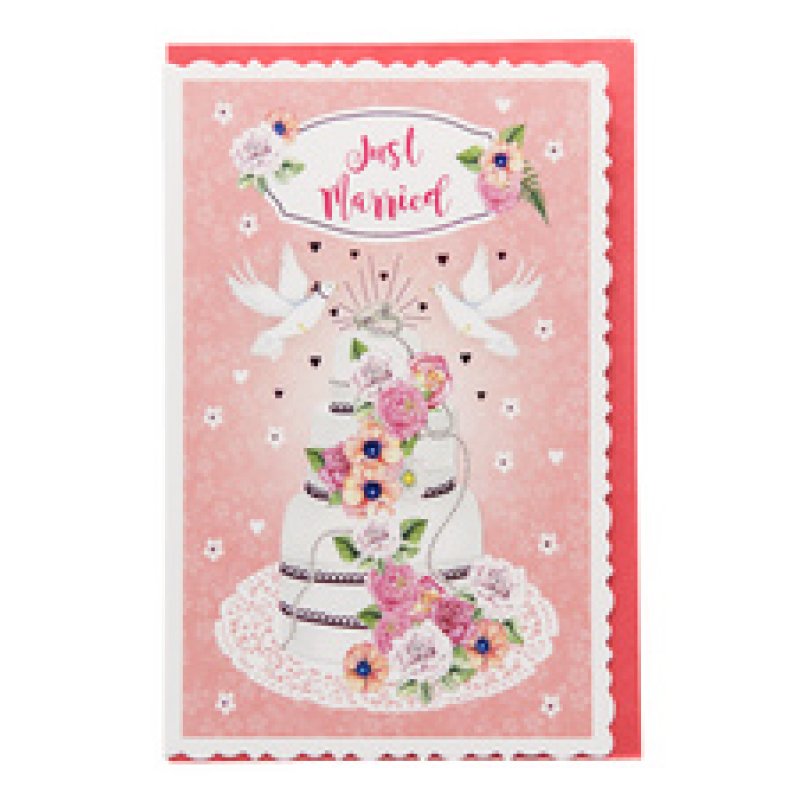 SUSY CARD Hochzeitskarte "Hochzeitstorte"